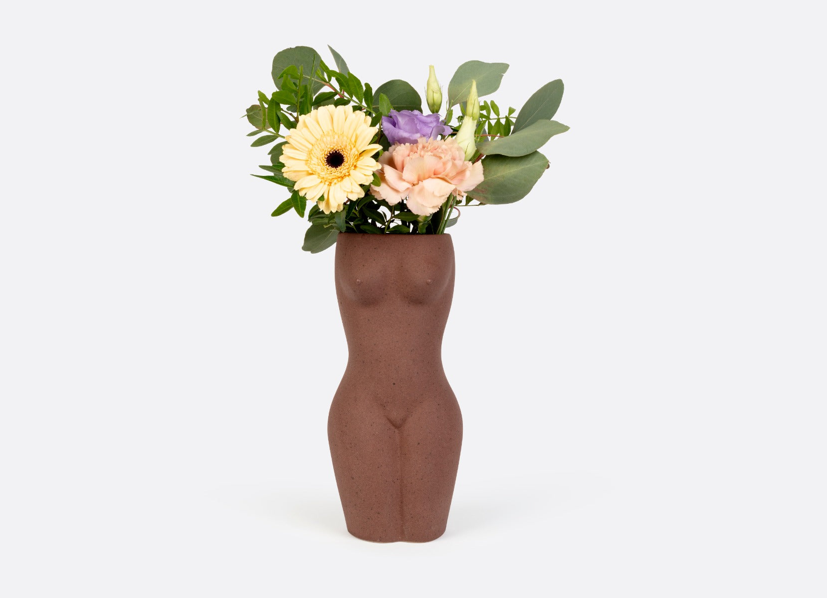 Doiy Body vase, brun - H: 22,5 cm. - Bahne